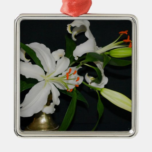 アイルランドのデザイン – ブラスとフラワーコレクション メタルオーナメント (正面)