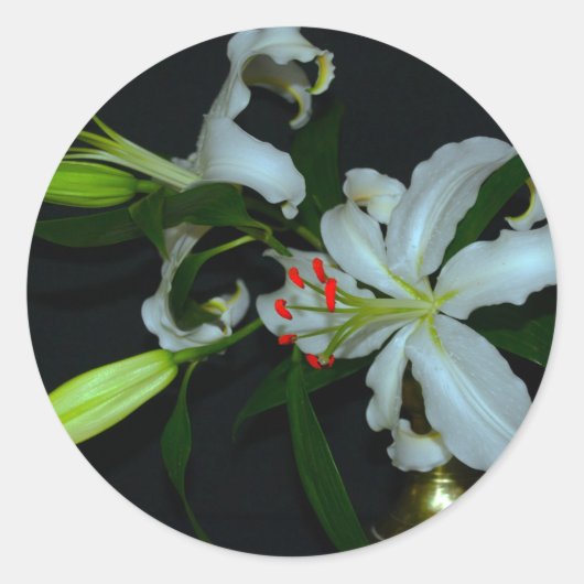 アイルランドのデザイン – ブラスとフラワーコレクション ラウンドシール (正面)