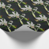 アイルランドのデザイン – ブラスとフラワーコレクション ラッピングペーパー (角)