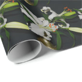 アイルランドのデザイン – ブラスとフラワーコレクション ラッピングペーパー (ロールコーナー)