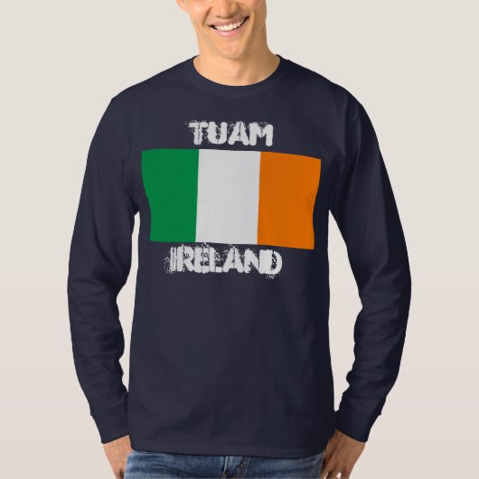 アイルランドのトゥームとアイルランド国旗 Tシャツ (正面)