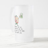 アイルランドのトースト フロストグラスビールジョッキ (正面左)