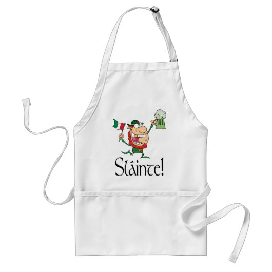 アイルランドのトーストSláinte スタンダードエプロン (正面)