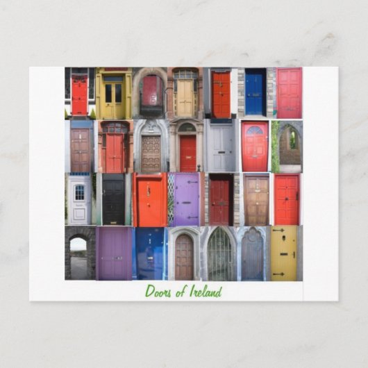 アイルランドのドア ポストカード (正面)