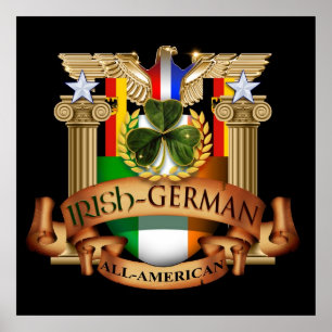 アイルランドのドイツの全米代表 ポスター