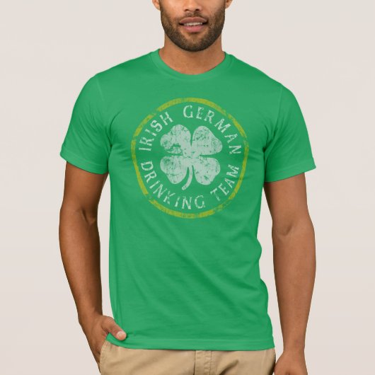 アイルランドのドイツの飲むチームTシャツ Tシャツ (正面)