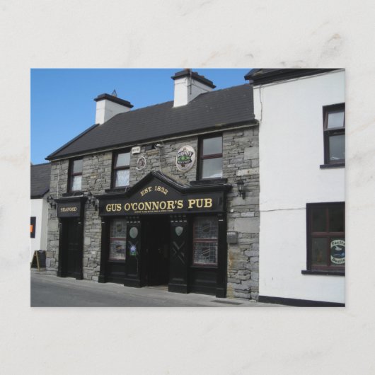 アイルランドのドオリンにあるGus O'Connor's Pub ポストカード (正面)
