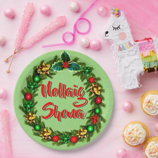 アイルランドのノーライグショーナメリークリスマス9" ペーパープレート (パーティー)