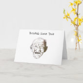 アイルランドのハッピーバースデーの白黒老人 カード (黄色い花)