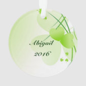 アイルランドのハートとシャムロックのオーダーメイドオーナメント オーナメント (裏面)