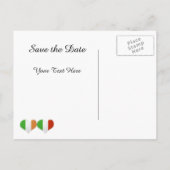 アイルランドのハートフラグイタリアンポストカードの保存 案内ポストカード (裏面)