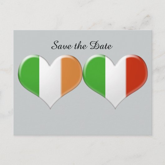 アイルランドのハートフラグイタリアンポストカードの保存 案内ポストカード (正面)