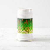 アイルランドのハープ、グリーン金ゴールドシャンロックセントパトリックの日 ビールジョッキ (中央)