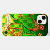 アイルランドのハープ、グリーン金ゴールドシャンロックセントパトリックの日 Case-Mate iPhoneケース (裏面 (横))