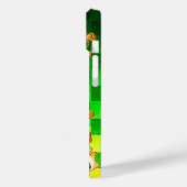 アイルランドのハープ、グリーン金ゴールドシャンロックセントパトリックの日 Case-Mate iPhoneケース (裏面 / 左)