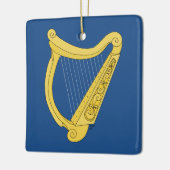 アイルランドのハープ セラミックオーナメント (左)