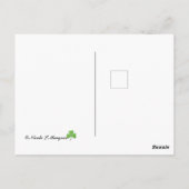 アイルランドのバラと記念日！カード ポストカード (裏面)