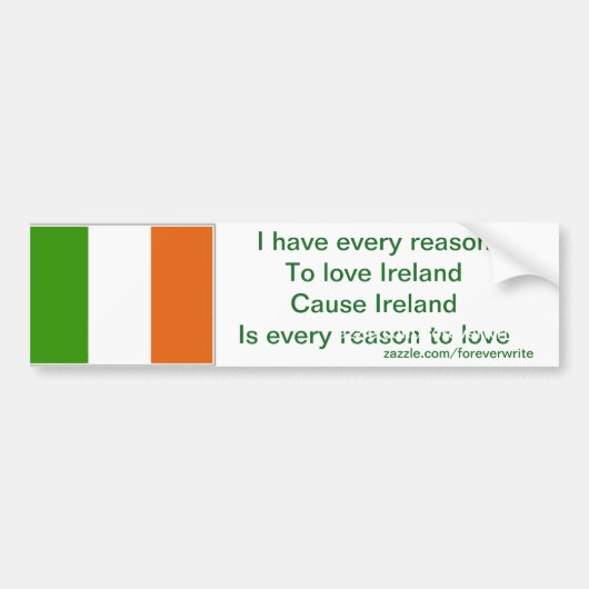 アイルランドのバンパー・ステッカー バンパーステッカー (正面)