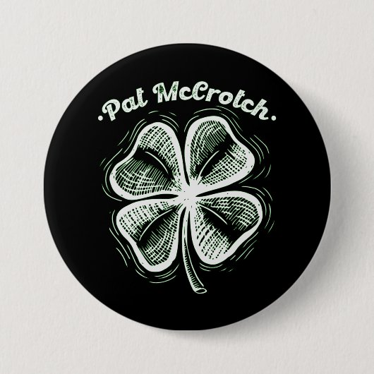 アイルランドのパットマクロッチラックSt patricks day 缶バッジ (正面)