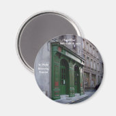 アイルランドのパブでサンマロ，フランス マグネット (正面/裏面)