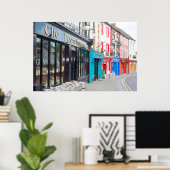 アイルランドのパブと小売り前線 ポスター (ホームオフィス)