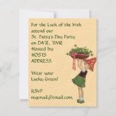 アイルランドのパーティの招待状 招待状 (裏面)