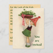 アイルランドのパーティの招待状 招待状 (正面/裏面)