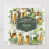 アイルランドのビールと乾杯！セントパトリックデーパーティー 招待状 (正面)