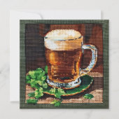 アイルランドのビール刺繍 カード (正面)