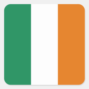 アイルランドのフラグ·ステッカー スクエアシール