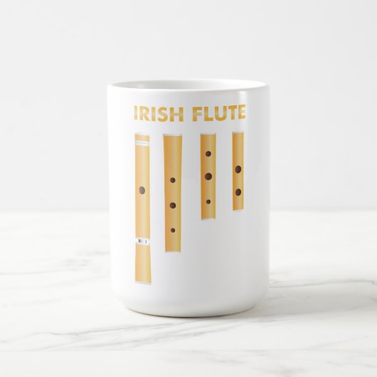 アイルランドのフルートのマグ コーヒーマグカップ (中央)