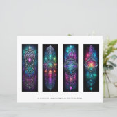 アイルランドのブックマーク、ケルト色のステンドグラスのブックマーク18 (スタンド正面)