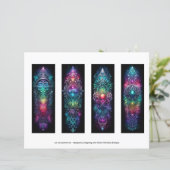 アイルランドのブックマーク、ケルト色のステンドグラスのブックマーク19 (スタンド正面)