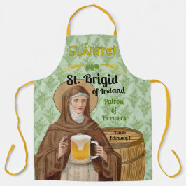 アイルランドのブリギタとビールの樽 エプロン