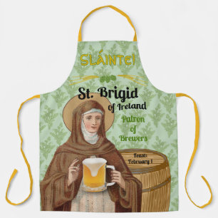 アイルランドのブリギタとビールの樽 エプロン