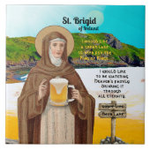 アイルランドのブリギダとビールの湖 タイル (正面)