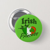 アイルランドのプリンセスの伝統のハート 缶バッジ (正面&裏面)