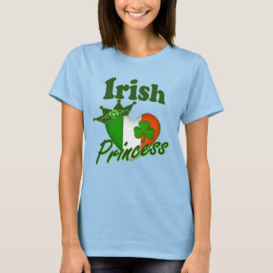 アイルランドのプリンセスの伝統のハート Tシャツ