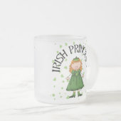 アイルランドのプリンセスの赤毛 フロストグラスマグカップ (正面右)