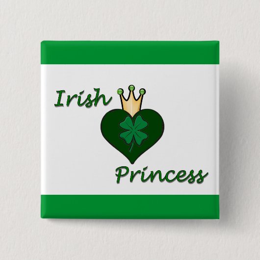 アイルランドのプリンセス 缶バッジ (正面)