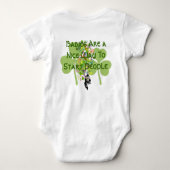 アイルランドのベビーベビーは人々を始めるいい方法である ベビーボディスーツ (裏面)