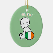 アイルランドのベビー セラミックオーナメント (右)