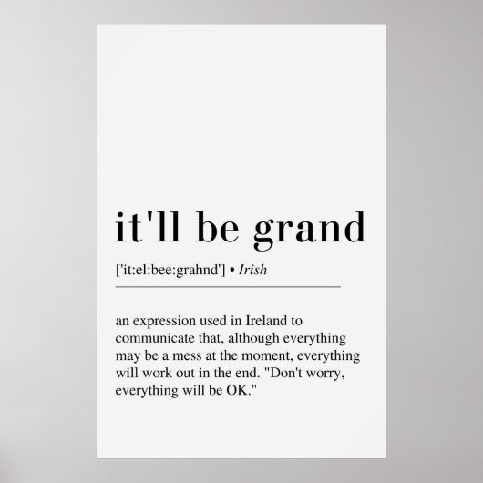 アイルランドのポスターになる ポスター (正面)