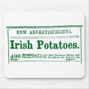 アイルランドのポテトの新聞広告の内戦時代 マウスパッド