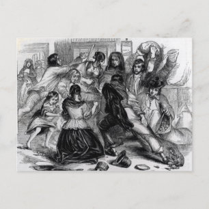 アイルランドのポテトストアへの攻撃, c.1845 ポストカード