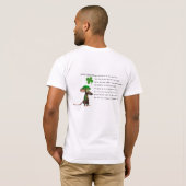 アイルランドのマウスの飲むビール Tシャツ (裏面フル)