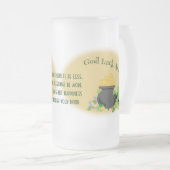 アイルランドのマグカップのためのクテイの幸運 フロストグラスビールジョッキ (正面右)