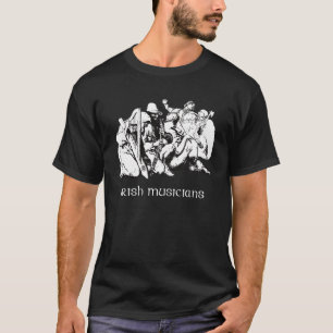 アイルランドのミュージシャン-黒いTシャツ Tシャツ