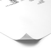 アイルランドのムンスターのブラックタイポグラフィック地図 ポスター (角)