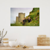 アイルランドのモハーの崖のワイルドフラワー ポスター (キッチン)